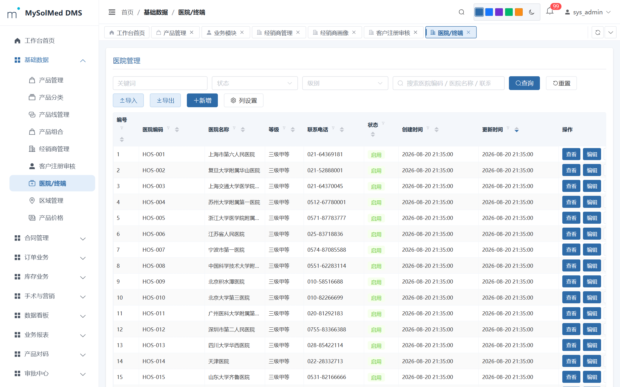 医院终端管理